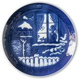 Vogelhäuschen 2001, Royal Copenhagen Weihnachtsteller